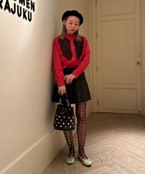 Ray BEAMS（レイビームス）の「バスク ベレー帽（ハンチング/ベレー帽・レディース・サックスブルー/ブラック・ONE SIZE）」の3枚目の写真