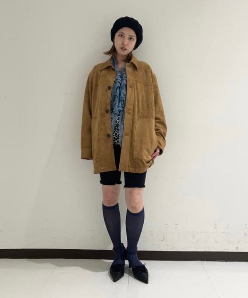 Ray BEAMS（レイビームス）の「バスク ベレー帽（ハンチング/ベレー帽・レディース・サックスブルー/ブラック・ONE SIZE）」の5枚目の写真