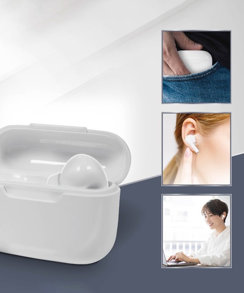 CALIFORNIA OUTFITTERS（カリフォルニア アウトフィッターズ）の「5B4ワイヤレス ステレオ ブルートゥース イヤホン  Bluetooth5.3 イヤホン iphone 高音質 ブルートゥースイヤホン Android 長時間連続再生 3時間 コンパクト ブルートゥース 完全ワイヤレスイヤホン 通話 片耳対応 軽量 小さい（ヘッドフォン/イヤホン・メンズ・ホワイト・ONESIZE）」の6枚目の写真