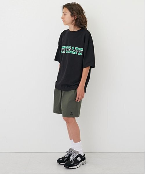 GLAZOS（グラソス）の「【大人向けサイズあり】【Easycare】ポリリップ・ショーツ（その他パンツ・キッズ・チャコール/カーキ/ブラック・S/M/L/LL）」の11枚目の写真