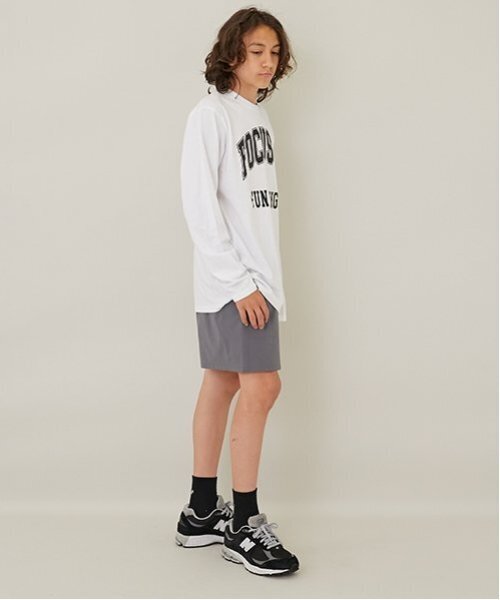 GLAZOS（グラソス）の「【大人向けサイズあり】【Easycare】ポリリップ・ショーツ（その他パンツ・キッズ・チャコール/カーキ/ブラック・S/M/L/LL）」の14枚目の写真