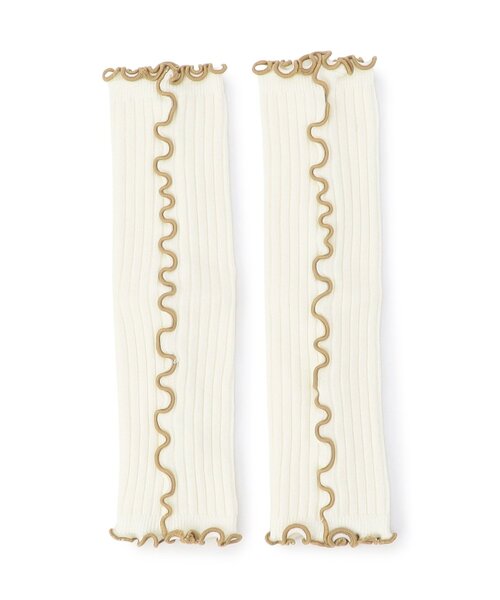 BREEZE（ブリーズ）の「【Bpop】メロウリブレッグウォーマー（ベビーシューズ/ベビーソックス・キッズ・オレンジ/アイボリー/グレー・90）」の8枚目の写真