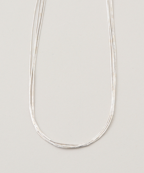 Native SilverStreams(ネイティブシルバーストリームズ)の「Native SilverStreams liquid silver necklace 45cm(ネックレス・レディース・シルバー・FREE)」の1枚目の写真