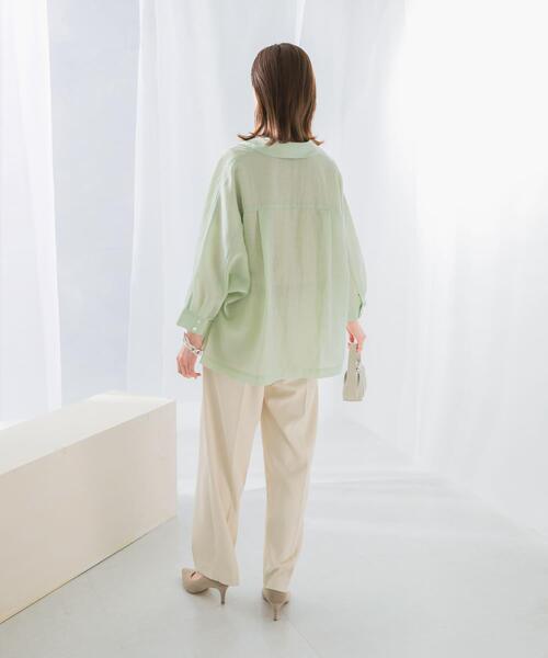 URBAN RESEARCH ROSSO WOMEN(アーバンリサーチ ロッソ)の「シアードルマンジャケット(その他アウター・レディース・オフホワイト/ミント・FREE)」の19枚目の写真