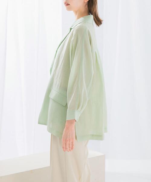 URBAN RESEARCH ROSSO WOMEN(アーバンリサーチ ロッソ)の「シアードルマンジャケット(その他アウター・レディース・オフホワイト/ミント・FREE)」の21枚目の写真