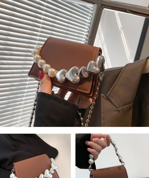 LETee（レティー）の「パールハンドルミニミニショルダーバッグ/2WAY（ショルダーバッグ・レディース・ブラック/シルバー・FREE）」の22枚目の写真