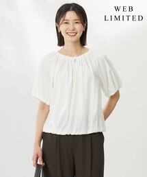 【WEB限定・洗える・接触冷感】バルーンジャージー カットソー