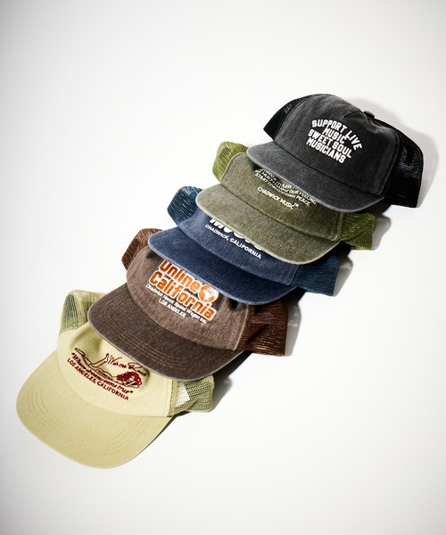 THE BAREFOOT（ベアフット）の「【 Chadwick / チャドウィック 】ピグメント ビッグシルエット メッシュキャップ（キャップ・メンズ・ブラック/ブラウン/オリーブドラブ/ベージュ/ネイビー・FREE）」の3枚目の写真