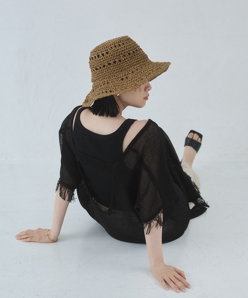 hunch（ハンチ）の「メッシュ ジレワンピース（ワンピース・レディース・オフホワイト/ベージュ/ブラック・FREE）」の19枚目の写真