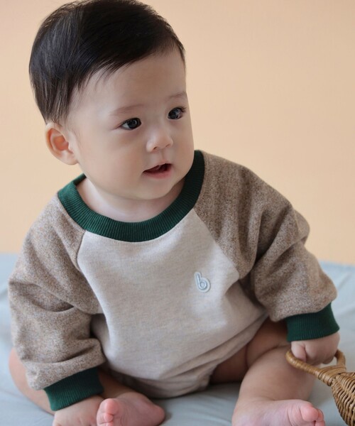 こども ビームス（コドモビームス）の「ベビー バルーン カバーオール 2025FW（60～80cm）（ロンパース・キッズ・ブラウン系その他3/パープル・60-70/70-80）」の5枚目の写真