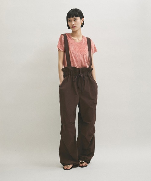 新品未使用 ADAM ET ROPÉ 23SS サスペンダーワイドパンツ 38 サスペンダー ルーズシルエット ワイドパンツ ≪Made by ZOZO
