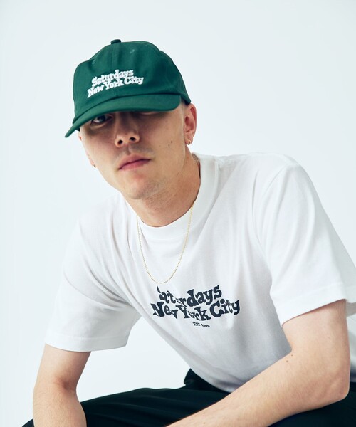 Saturdays NYC（サタデーズ ニューヨークシティ ）の「Chocomoo x Saturdays NYC Cap（キャップ・メンズ・サックスブルー/チャコールグレー/グリーン・FREE）」の4枚目の写真