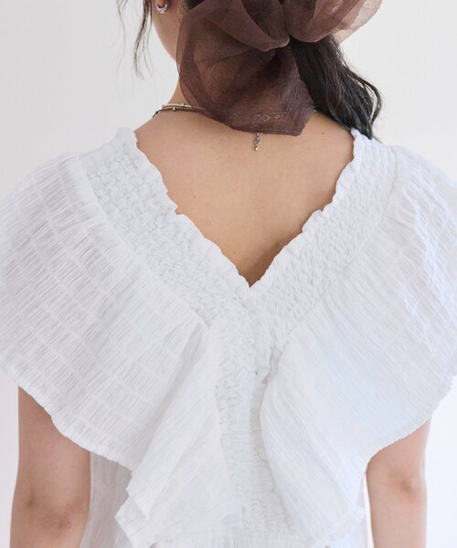 mystic（ミスティック）の「シャーリングスクエアワンピース（ワンピース・レディース・ブラック/オフホワイト/グリーン/ブラウン・1/2）」の16枚目の写真