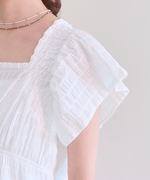 mystic（ミスティック）の「シャーリングスクエアワンピース（ワンピース・レディース・ブラック/オフホワイト/グリーン/ブラウン・1/2）」の18枚目の写真