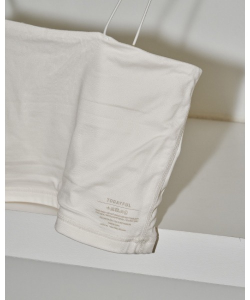 TODAYFUL(トゥデイフル)の「TODAYFUL Cupin Flatseam Bratop(ブラジャー・レディース・ブラック/オフホワイト・FREE)」の7枚目の写真