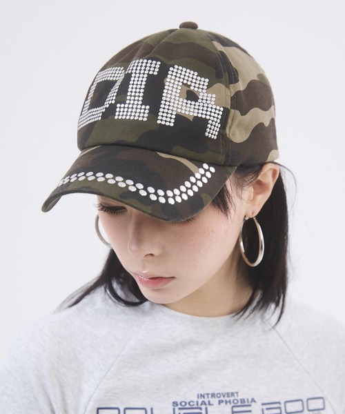 d.i.a. 迷彩柄 クロップドジャケット セール】DIAロゴスタッズキャップ カモフラ柄（キャップ