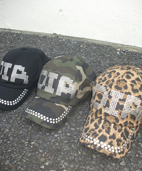 DIAロゴスタッズキャップ カモフラ柄/レオパード柄（キャップ