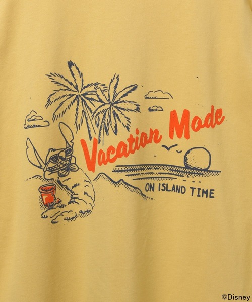 Disney(ディズニー)の「Disney/スティッチデザインTシャツ(Tシャツ/カットソー・メンズ・オフホワイト/ブルー/チャコール/イエロー・MEDIUM/LARGE)」の5枚目の写真
