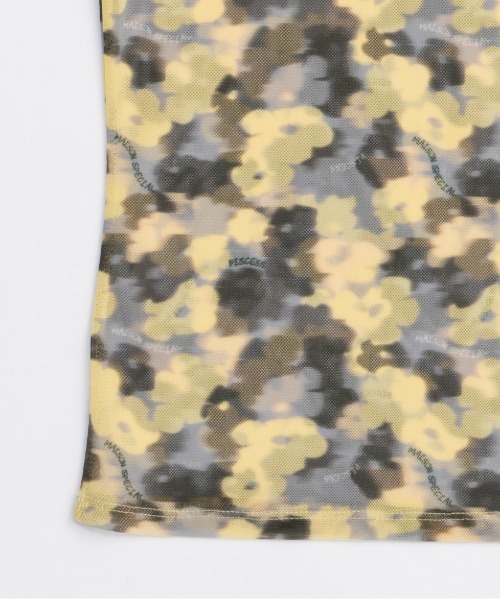 PISCESS×MAISON SPECIAL】Flower Camo Mesh Sheer Top/フラワー