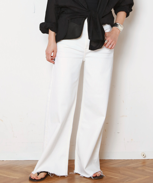 Citizens of humanity（シチズンズオブヒューマニティー）の「【CITIZENS of HUMANITY】LYRA WIDE LEG CROP（デニムパンツ・レディース・ホワイト・25/26/27/28/29）」の14枚目の写真