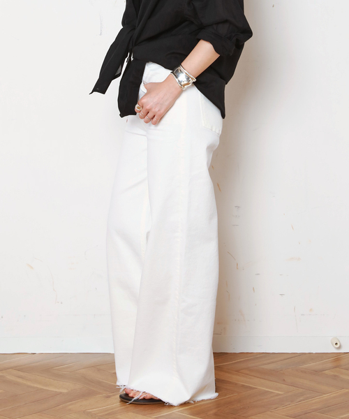 Citizens of humanity（シチズンズオブヒューマニティー）の「【CITIZENS of HUMANITY】LYRA WIDE LEG CROP（デニムパンツ・レディース・ホワイト・25/26/27/28/29）」の15枚目の写真