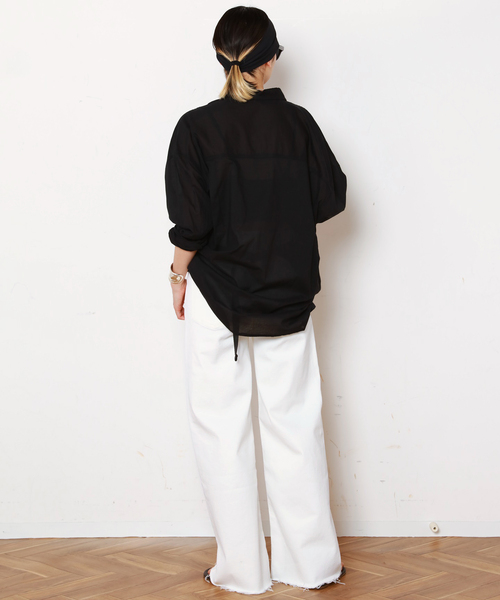 Citizens of humanity（シチズンズオブヒューマニティー）の「【CITIZENS of HUMANITY】LYRA WIDE LEG CROP（デニムパンツ・レディース・ホワイト・25/26/27/28/29）」の19枚目の写真