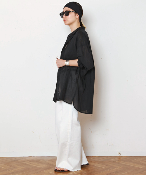 Citizens of humanity（シチズンズオブヒューマニティー）の「【CITIZENS of HUMANITY】LYRA WIDE LEG CROP（デニムパンツ・レディース・ホワイト・25/26/27/28/29）」の21枚目の写真
