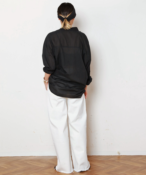 Citizens of humanity（シチズンズオブヒューマニティー）の「【CITIZENS of HUMANITY】LYRA WIDE LEG CROP（デニムパンツ・レディース・ホワイト・25/26/27/28/29）」の22枚目の写真