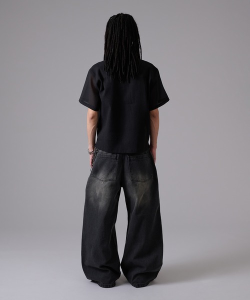 ANDER HUNK（アンダーハンク）の「Sheer Shirt Jacket / シアーシャツジャケット（シャツ/ブラウス・メンズ・ブラック・MEDIUM/LARGE）」の13枚目の写真