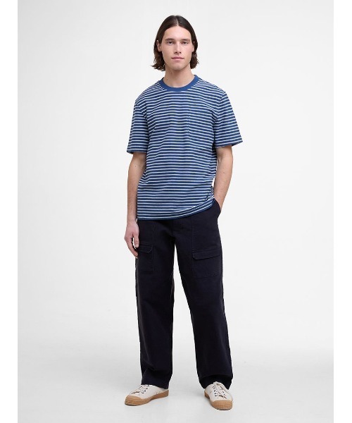 Barbour(バブアー)の「Frensham ストライプ Tシャツ(Tシャツ/カットソー・メンズ・ベージュ/ネイビー・SMALL/MEDIUM/LARGE)」の8枚目の写真