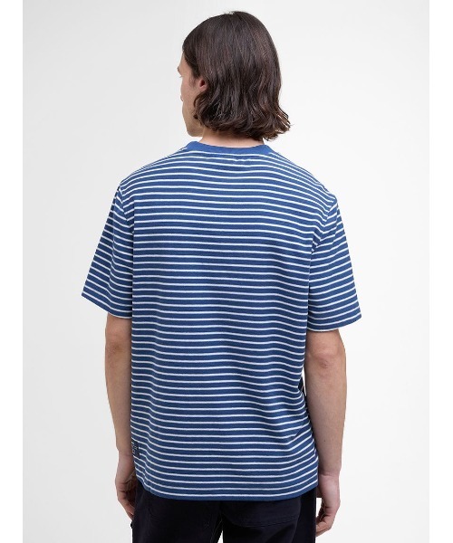 Barbour(バブアー)の「Frensham ストライプ Tシャツ(Tシャツ/カットソー・メンズ・ベージュ/ネイビー・SMALL/MEDIUM/LARGE)」の10枚目の写真