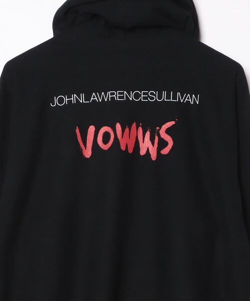 JOHN LAWRENCE SULLIVAN(ジョンローレンスサリバン)の「JOHN LAWRENCE SULLIVAN x VOWWS HOODIE(パーカー・メンズ・ブラック・SMALL/MEDIUM/LARGE)」の4枚目の写真
