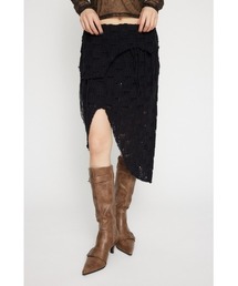RANDOM HEM KNIT スカート