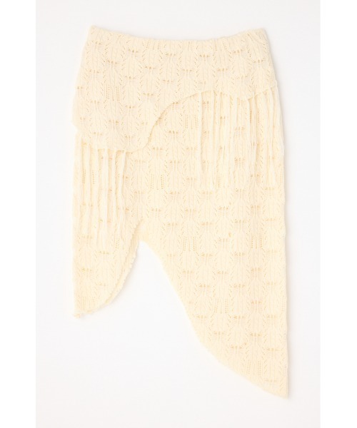 LAGUA GEM(ラグアジェム)の「RANDOM HEM KNIT スカート(スカート・レディース・カーキ/ブラック/アイボリー・SMALL/MEDIUM)」の5枚目の写真