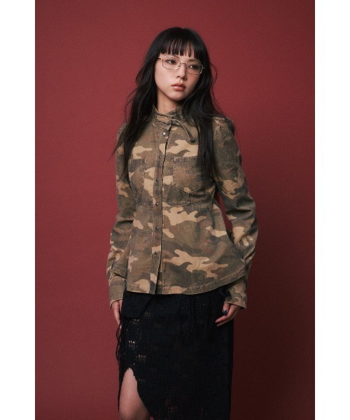 LAGUA GEM(ラグアジェム)の「RANDOM HEM KNIT スカート(スカート・レディース・カーキ/ブラック/アイボリー・SMALL/MEDIUM)」の7枚目の写真