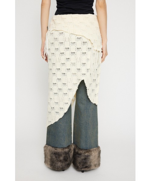 LAGUA GEM(ラグアジェム)の「RANDOM HEM KNIT スカート(スカート・レディース・カーキ/ブラック/アイボリー・SMALL/MEDIUM)」の19枚目の写真