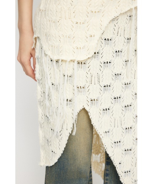 LAGUA GEM(ラグアジェム)の「RANDOM HEM KNIT スカート(スカート・レディース・カーキ/ブラック/アイボリー・SMALL/MEDIUM)」の21枚目の写真