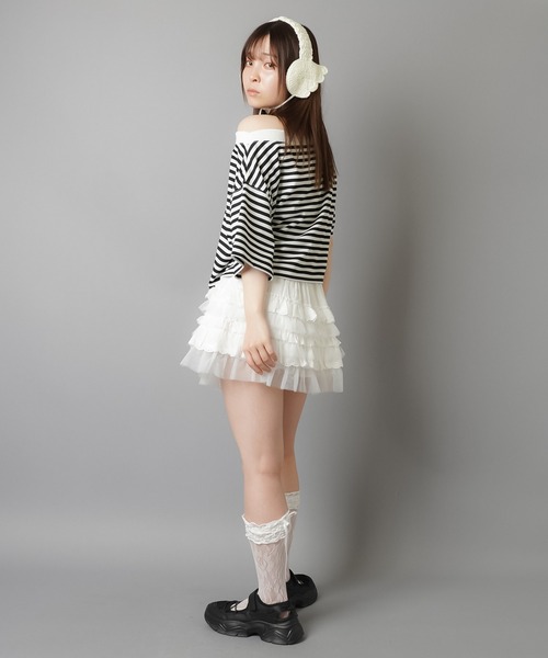 SPINNS(スピンズ)の「ニットイヤーマフ/イヤマフ/羽根/ウイング/ウィッシュコア(イヤーマフ・レディース・ホワイト・ONESIZE)」の5枚目の写真