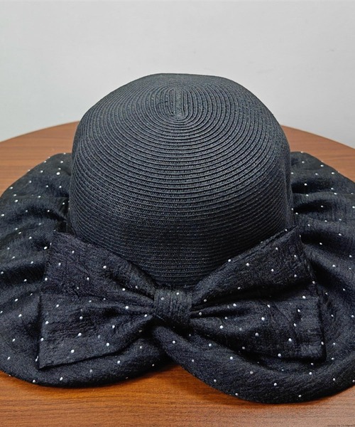 ビンテージハット4個セット（黒・麦わら） ビンテージ60's○BRENTストローハット黒7 1/4○210620i6-m-ht