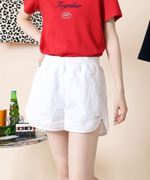 NERDY(ノルディ)の「ウーブンドルフィンショーツ(その他パンツ・レディース・シルバー/ピンク/ホワイト・S/SS/M)」の4枚目の写真