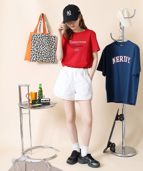 NERDY(ノルディ)の「ウーブンドルフィンショーツ(その他パンツ・レディース・シルバー/ピンク/ホワイト・S/SS/M)」の7枚目の写真