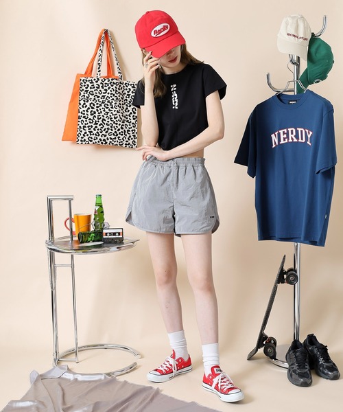 NERDY(ノルディ)の「ウーブンドルフィンショーツ(その他パンツ・レディース・シルバー/ピンク/ホワイト・S/SS/M)」の14枚目の写真