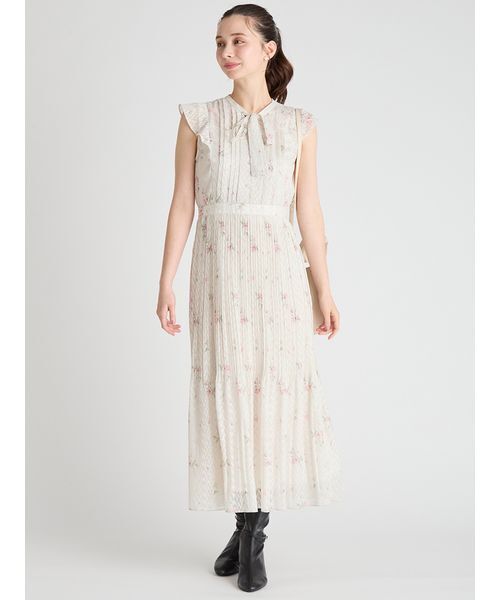 CELFORD(セルフォード)の「【CELFORD×P.J. REDOUTEコラボ】Rosaボウタイワンピース(ワンピース・レディース・ライトグレー/ブラック・38/36)」の13枚目の写真