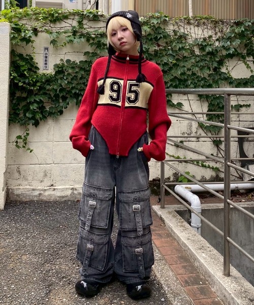 Candy Stripper（キャンディストリッパー）の「95 KNIT ボディスーツ（ニット/セーター・レディース・アイボリー/ブラック/ボルドー・FREE）」の11枚目の写真