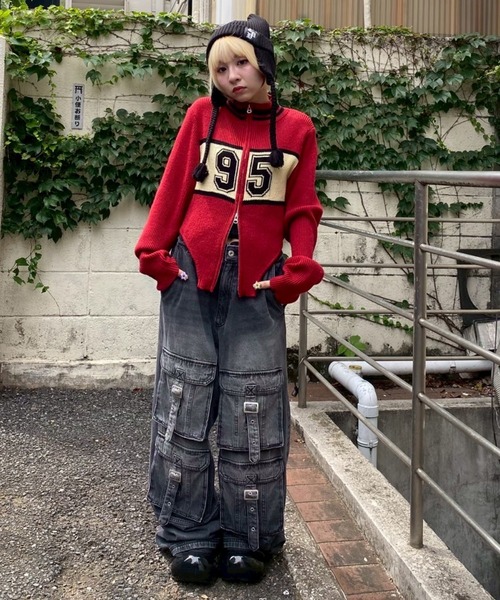 Candy Stripper（キャンディストリッパー）の「95 KNIT ボディスーツ（ニット/セーター・レディース・アイボリー/ブラック/ボルドー・FREE）」の12枚目の写真