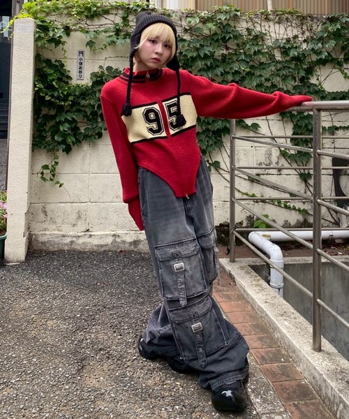 Candy Stripper（キャンディストリッパー）の「95 KNIT ボディスーツ（ニット/セーター・レディース・アイボリー/ブラック/ボルドー・FREE）」の13枚目の写真