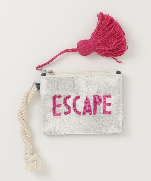 MAISON mou(メゾンムー)の「【Swaraj/スワラージ】ビーズ2WAYクラッチ・ネーミング(手刺繍ビーズ)(クラッチバッグ・レディース・イエロー/グリーン/ピンク・FREE)」の3枚目の写真