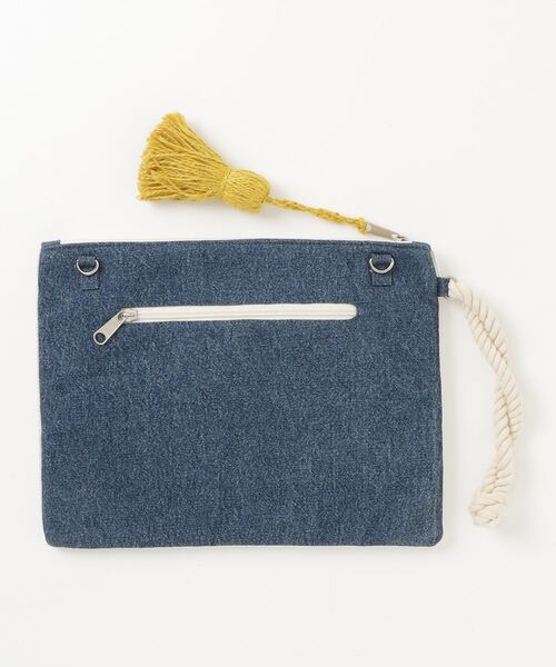 MAISON mou(メゾンムー)の「【Swaraj/スワラージ】ビーズ2WAYクラッチ・ネーミング(手刺繍ビーズ)(クラッチバッグ・レディース・イエロー/グリーン/ピンク・FREE)」の4枚目の写真