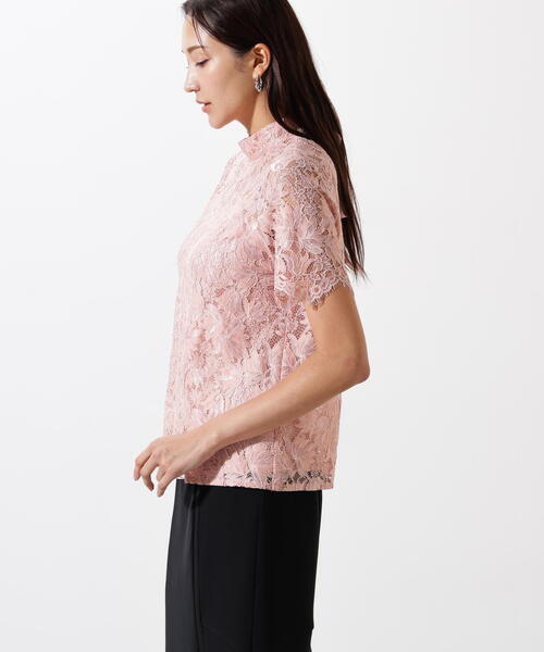 PINKY&DIANNE（ピンキーアンドダイアン）の「◆リーフレースバックリボンブラウス（シャツ/ブラウス・レディース・ピンク/ブルー系その他3/ネイビー・38）」の9枚目の写真