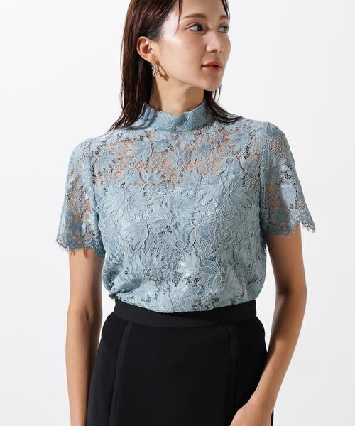 PINKY&DIANNE（ピンキーアンドダイアン）の「◆リーフレースバックリボンブラウス（シャツ/ブラウス・レディース・ピンク/ブルー系その他3/ネイビー・38）」の18枚目の写真